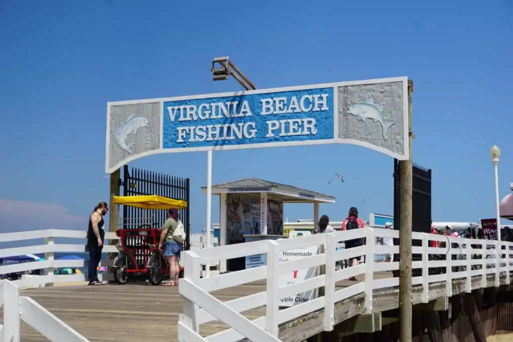 Pier de pescuit din Virginia Beach