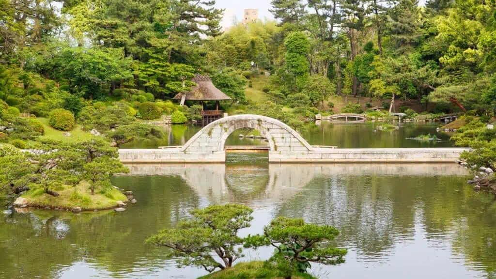 Grădina Shukkeien din Hiroshima, Japonia