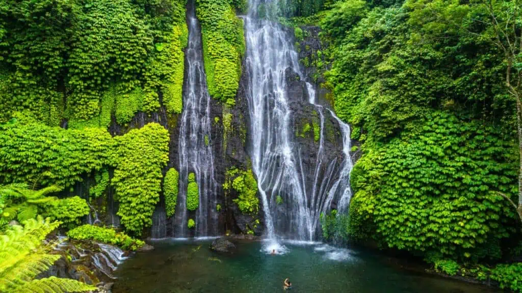 O colecție de cascade din Bali