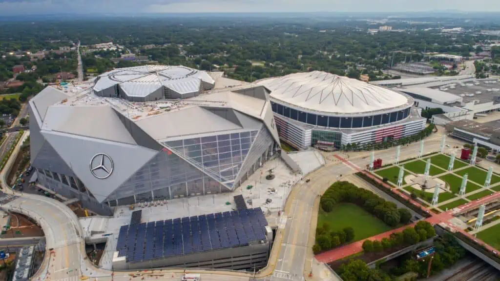 Stadionul Mercedes-Benz din Atlanta, Georgia