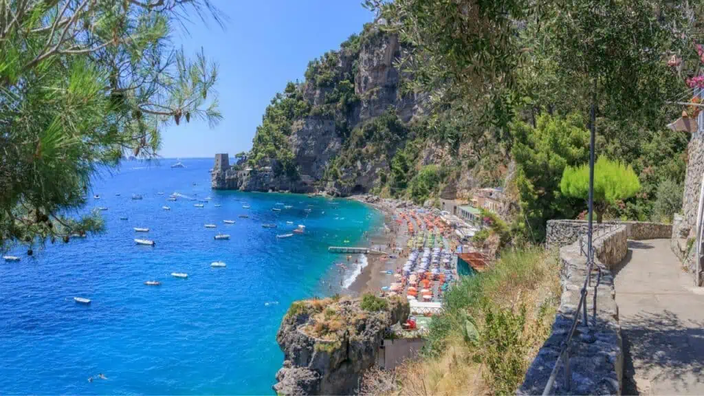 Plaja Fornillo, Positano, Italia