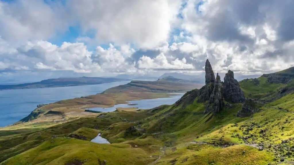 Bătrânul din Storr pe insula Skye, Scoția