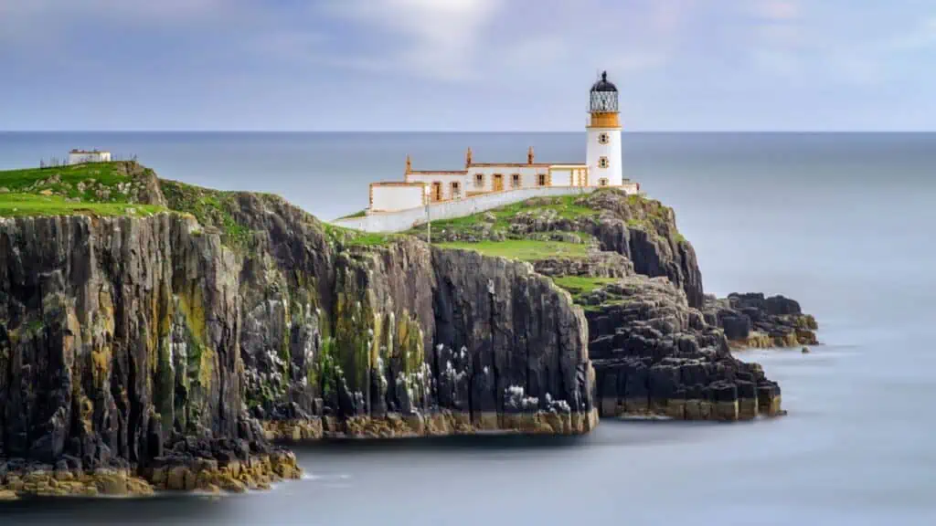 Neist Point pe insula Skye, Scoția